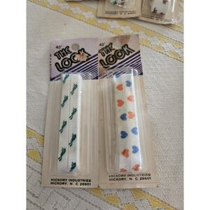 Vintage 40" The Look Shoelaces 2 Pair NOS Hearts & Frogs